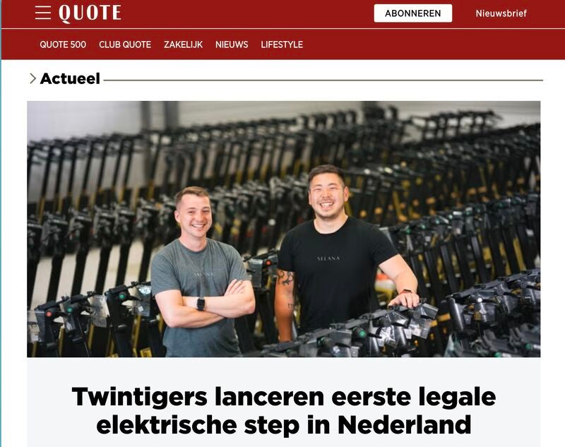 SELANA-oprichters geïnterviewd door Quote magazine