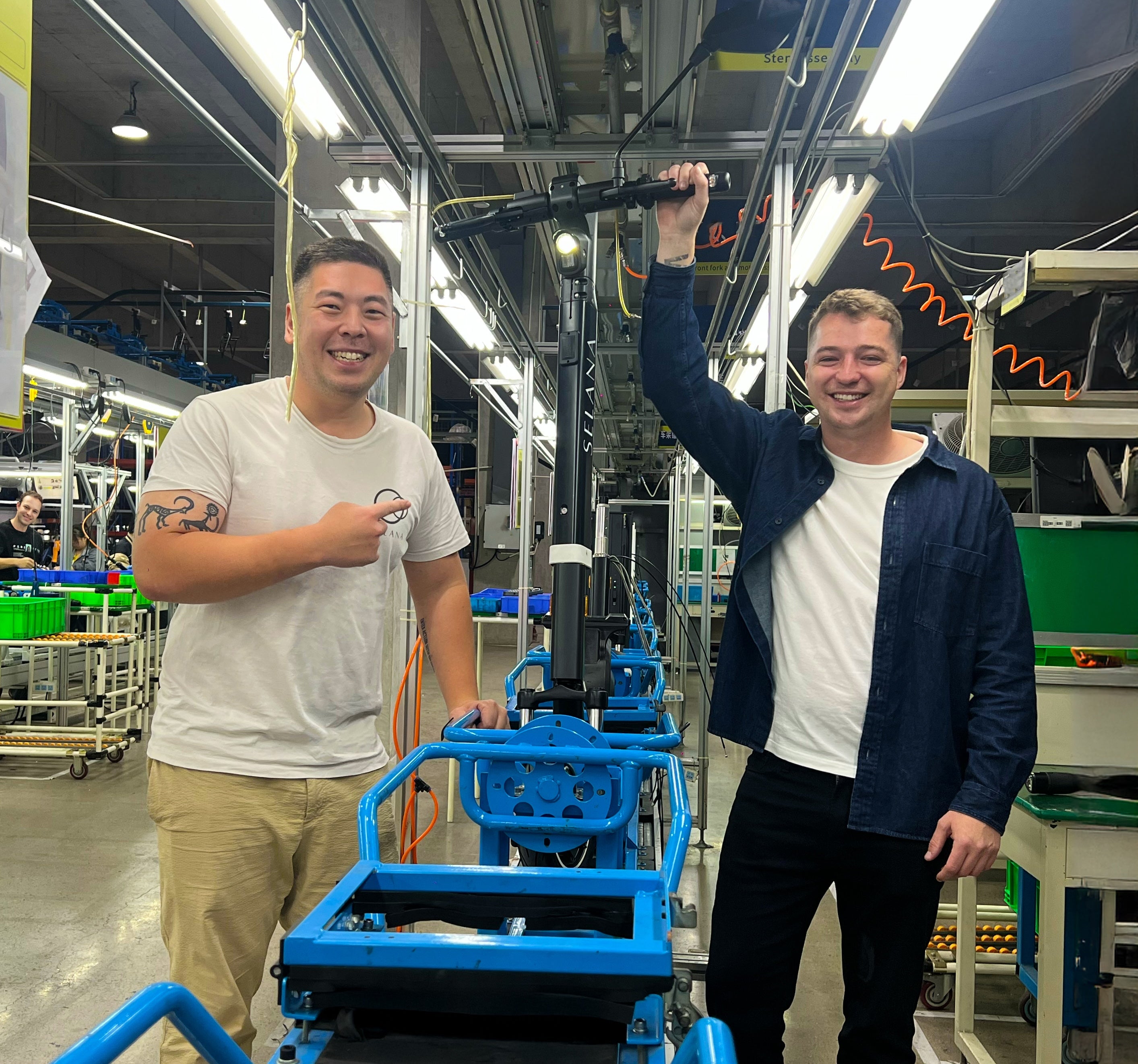De eerste geproduceerde SELANA Alpha E-step